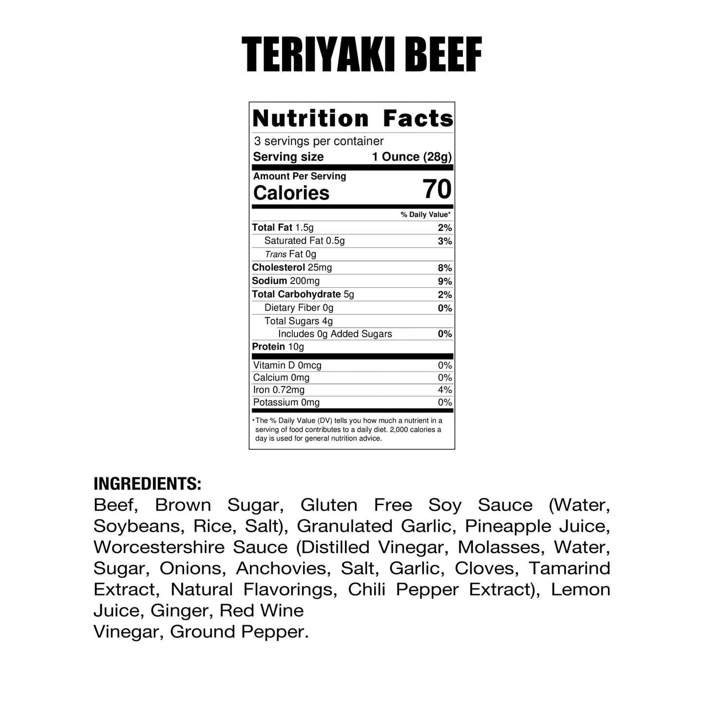 Teriyaki Beef Jerky