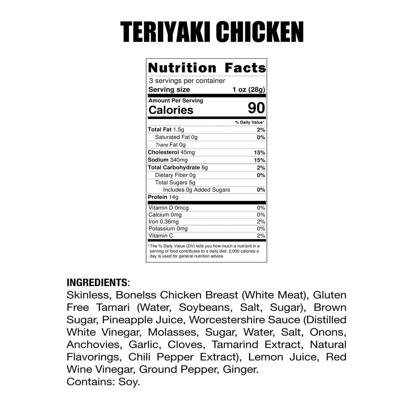 Teriyaki Chicken Jerky