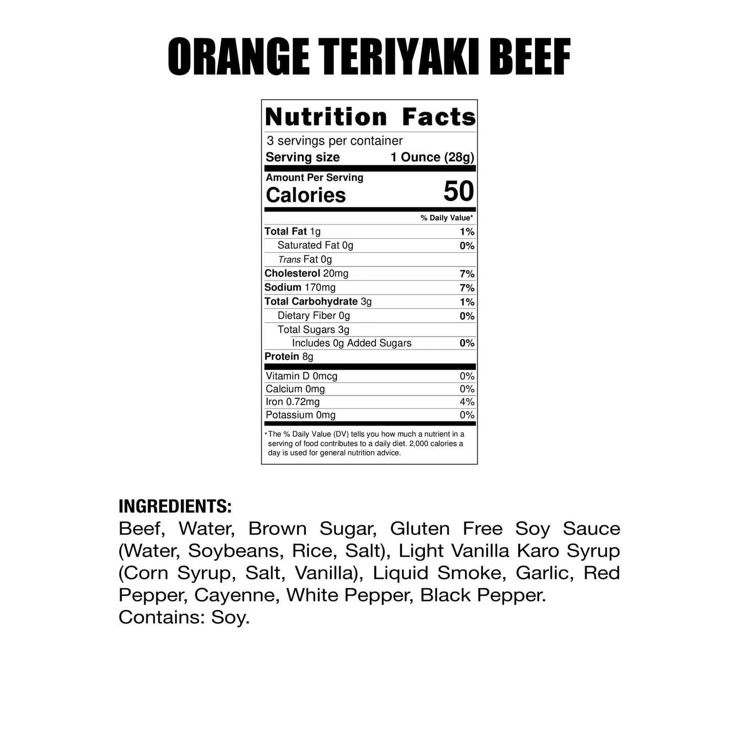 Orange Teriyaki Beef Jerky